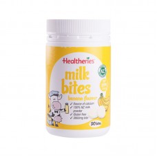 Healtheries 贺寿利 高钙干吃牛奶片/咬咬片 香蕉味 50粒